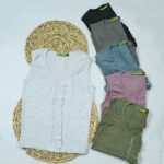 6428 - تاپ نگینی مدل آدینه بسته 6 عددی ( عمده )