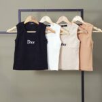 6502 - تاپ فانریپ گلدوزی مدل dior بسته 6 عددی ( عمده )
