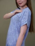 1259 - تیشرت سایز بزرگ سرشانه گیپور نگینی مدل پروانه بسته 4 عددی ( عمده ) - تصویر 4