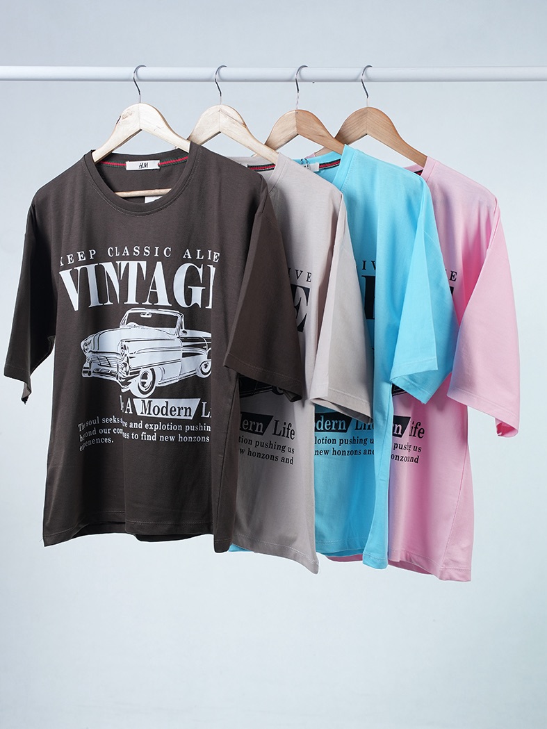 593 - باکسی چاپی مدل vintage بسته 4 عددی ( عمده )