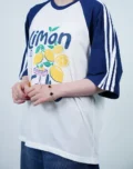 6832- تیشرت باکسی Lemon بسته ۶ عددی (عمده) - Image 3