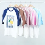 6834- تیشرت باکسی Lemon بسته ۶ عددی (عمده)