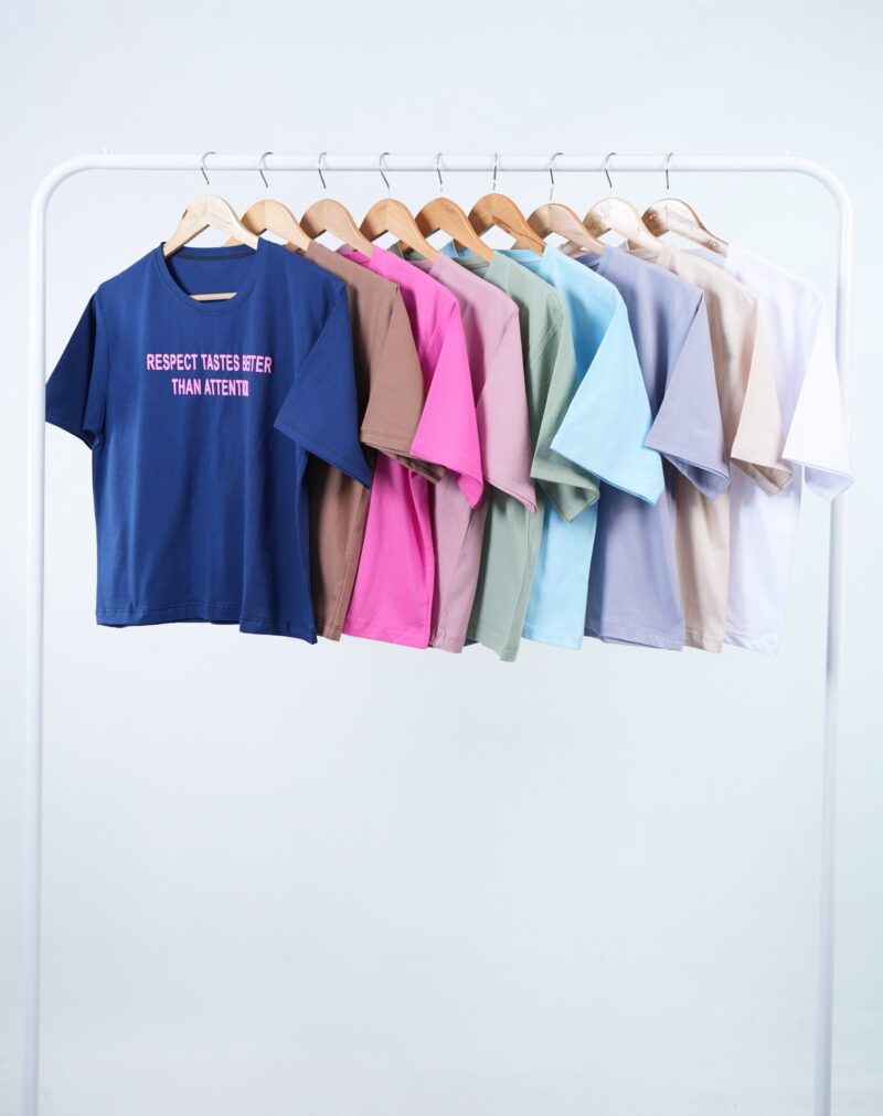 588 - تیشرت کراپ باکسی بسته 10 عددی (عمده)