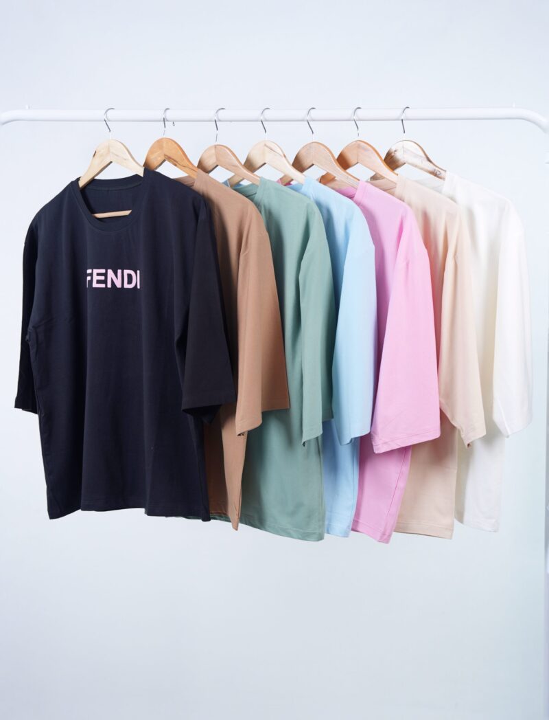 6786 - تیشرت fendi بسته 7 عددی (عمده)