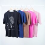 6459 - تیشرت سنگدوزی مدل SK  بسته 12 عددی ( عمده )