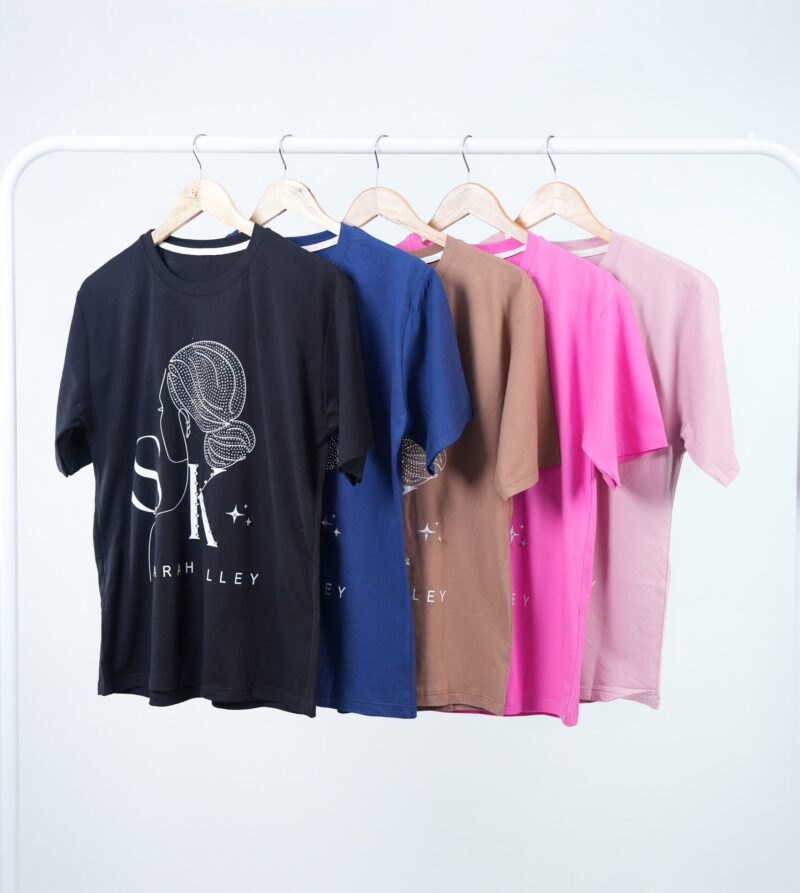6459 - تیشرت سنگدوزی مدل SK  بسته 12 عددی ( عمده )