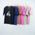 6716 - تیشرت دختر دوچرخه سوار بسته 12 عددی ( عمده )